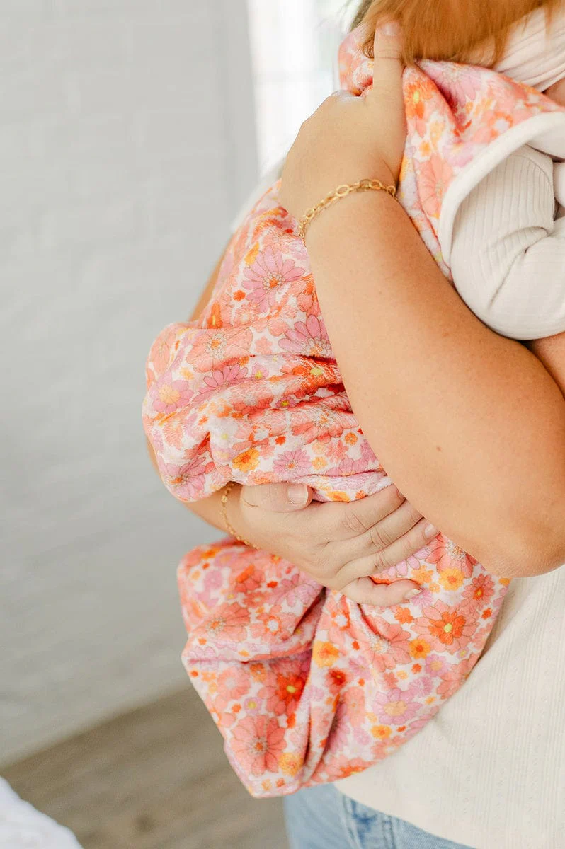 Boho Floral Wearable Minky Blanket - Image 12