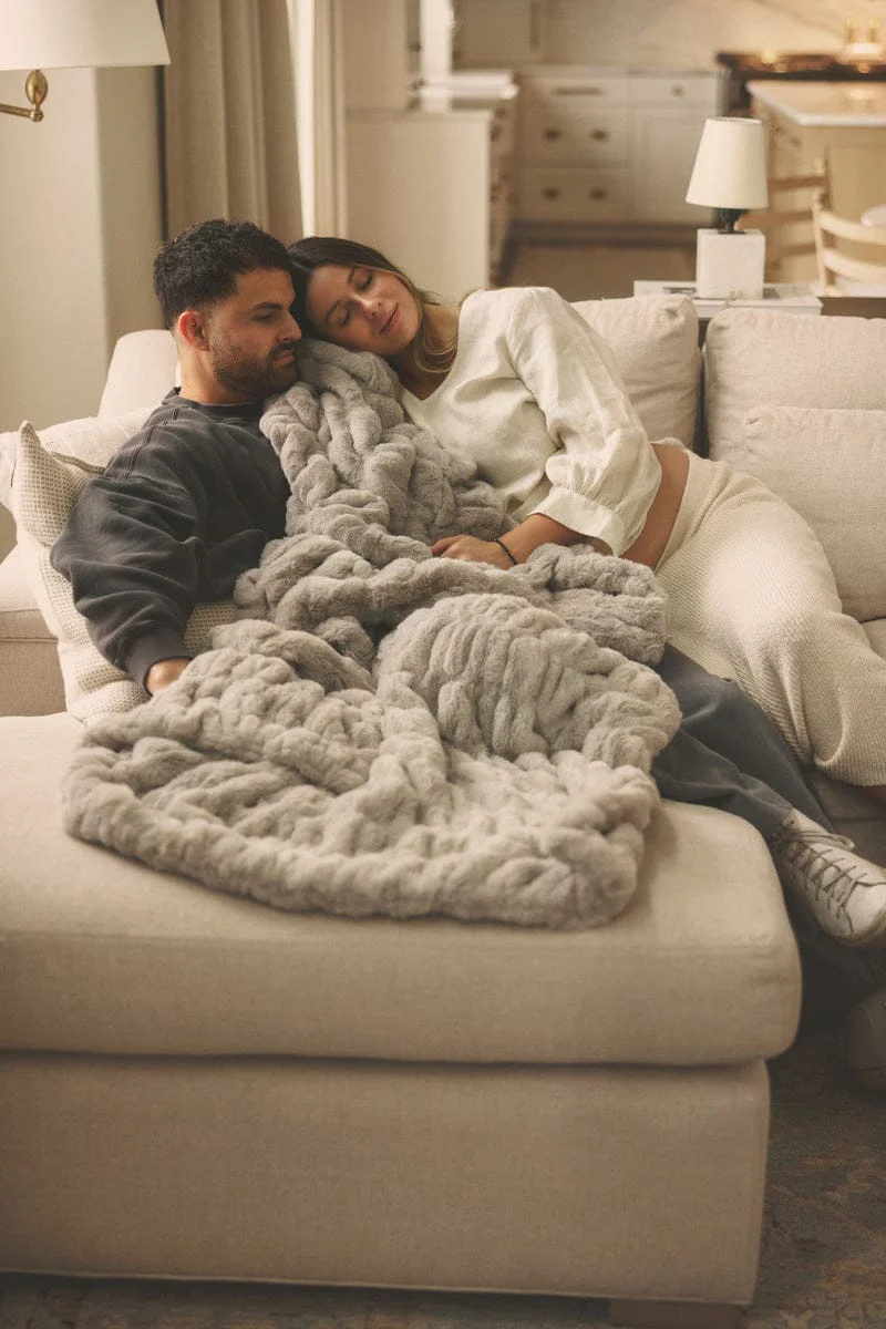 Hugs Haven Gray Blanket - Image 4