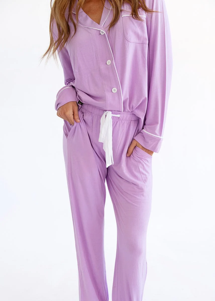 Middle of the Night Button Up - Lilac - Image 3