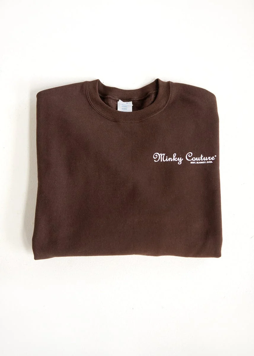 Minky Couture Sweatshirt - Hugs Chocolate - Image 4