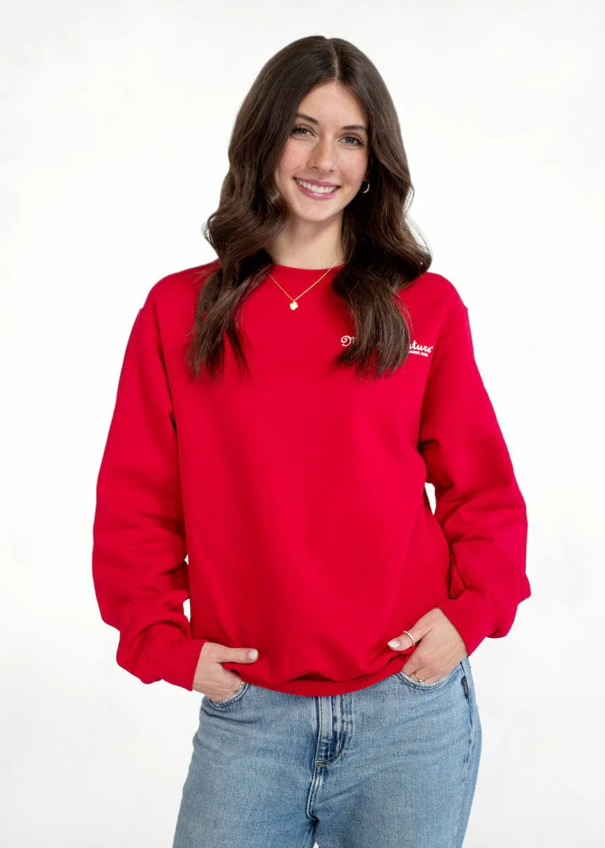 Minky Couture Sweatshirt - Hugs Red - Image 3