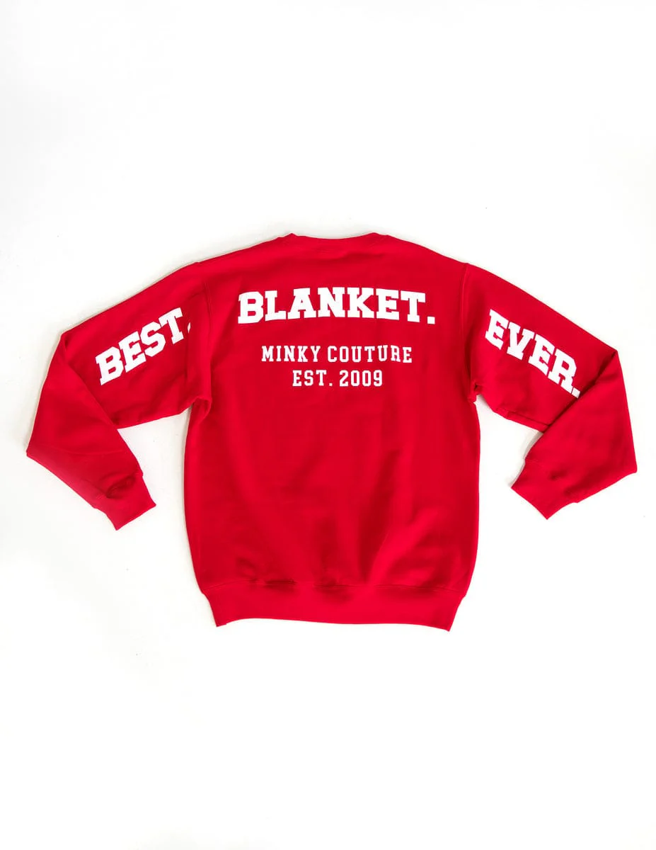 Minky Couture Sweatshirt - Hugs Red - Image 4