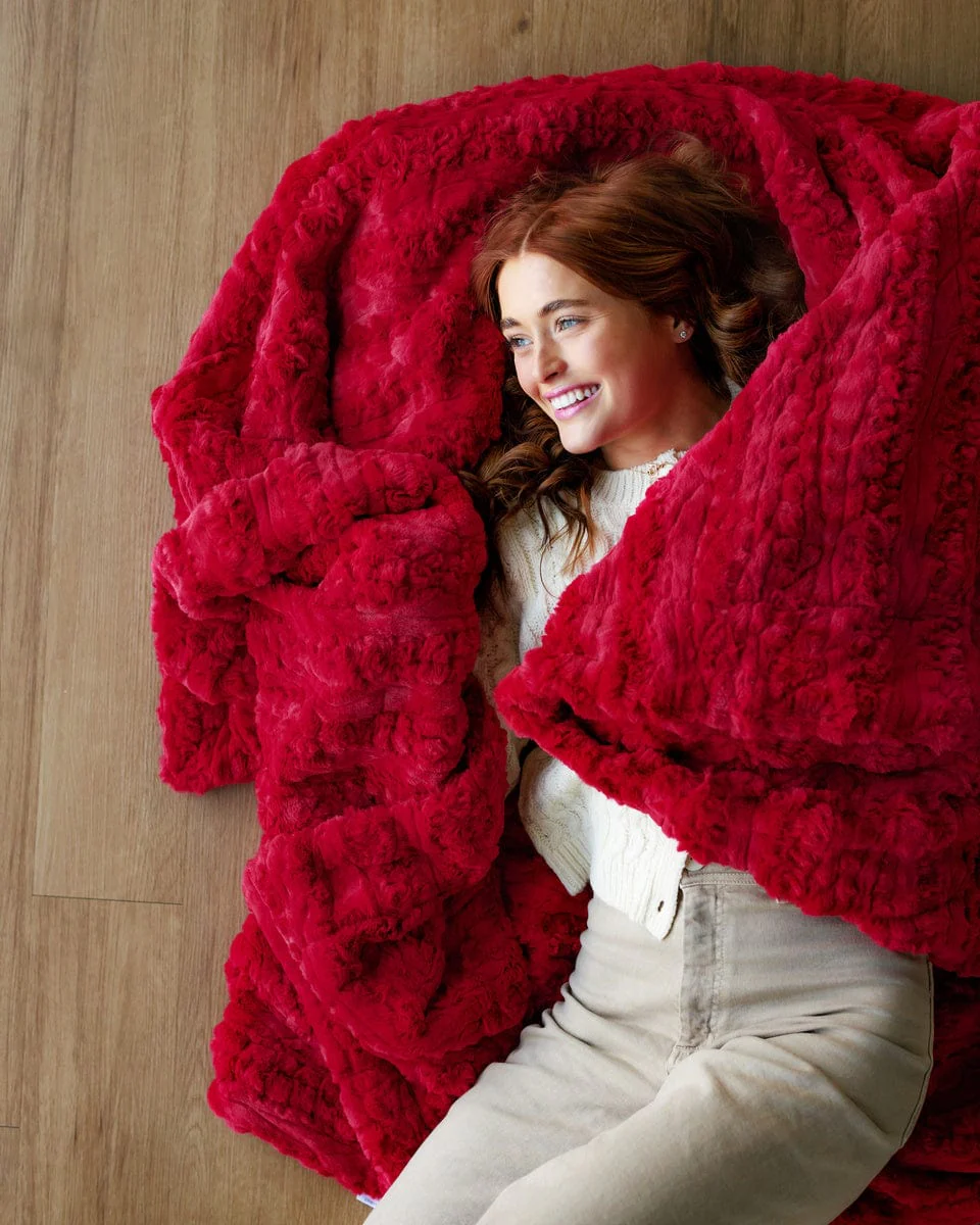 Glossy Ultra Sorbet Red Blanket - Image 3