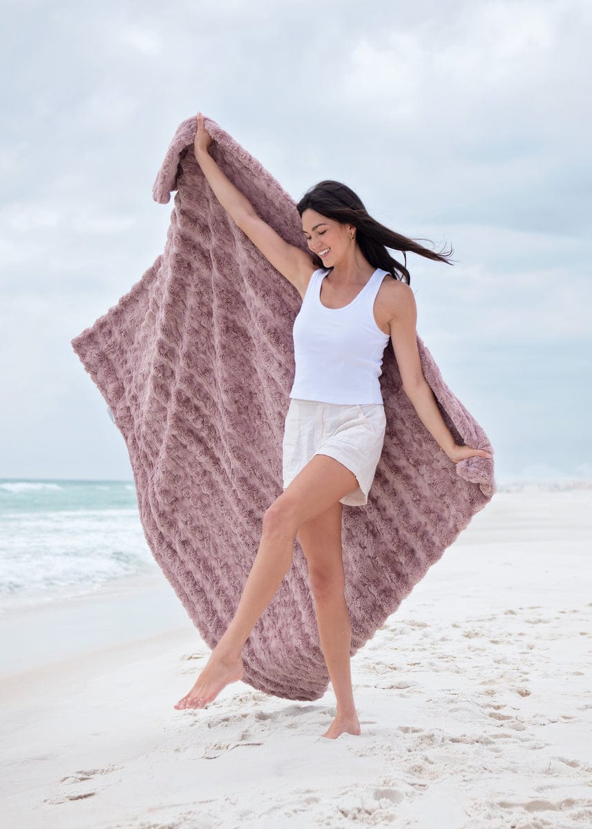 Ultra Sorbet Dusty Orchid Blanket - Image 7